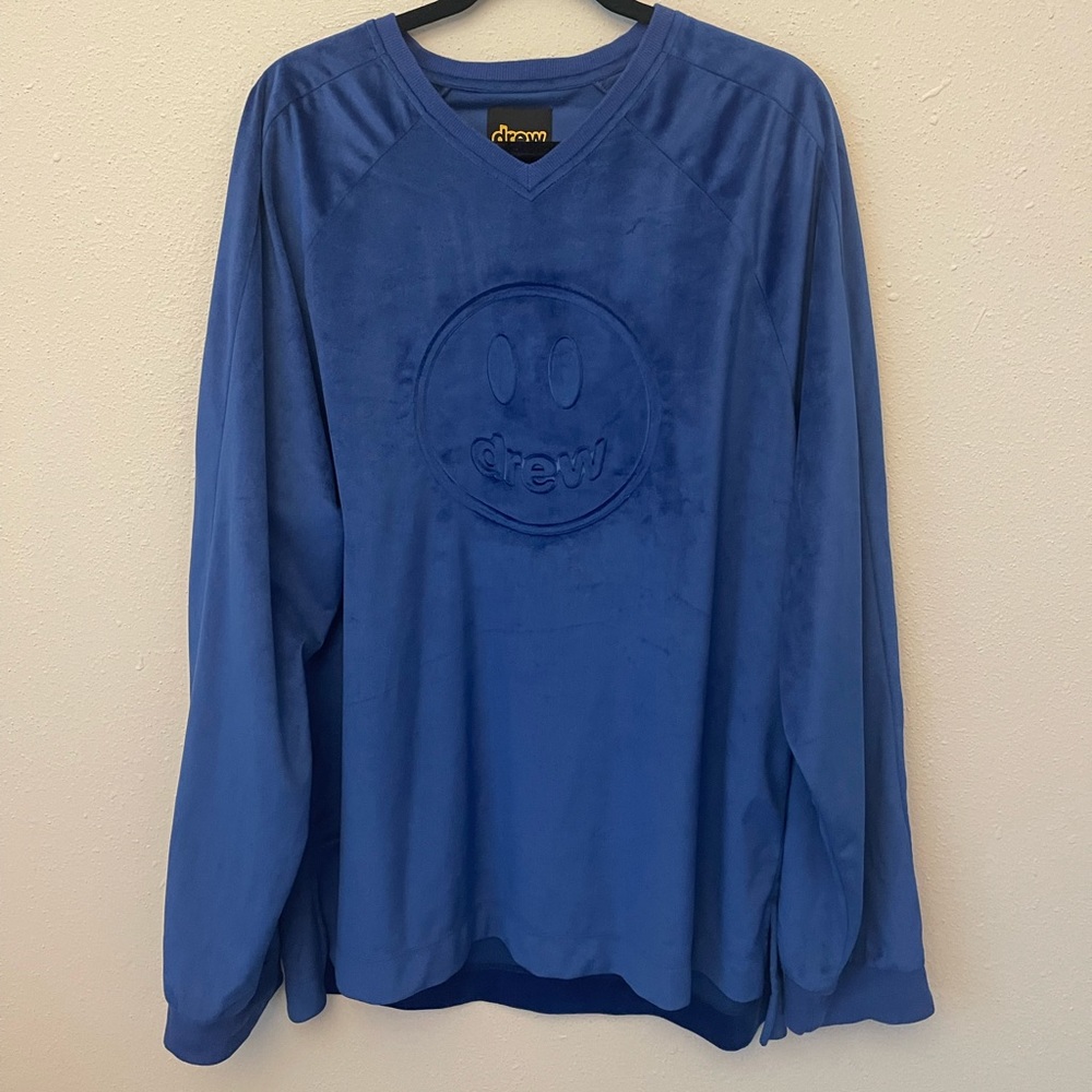 DREW by justin bieber blue over sized crew neck